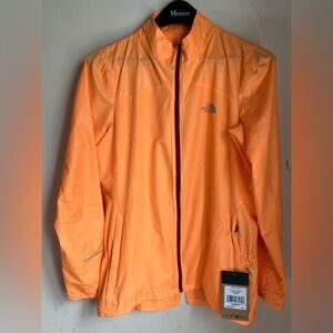 North face light weight jacket, windbreaker &light rain women’s beautiful orange